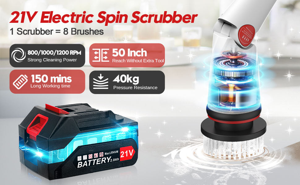 SpinScrub Pro - Cepillo Eléctrico Giratorio