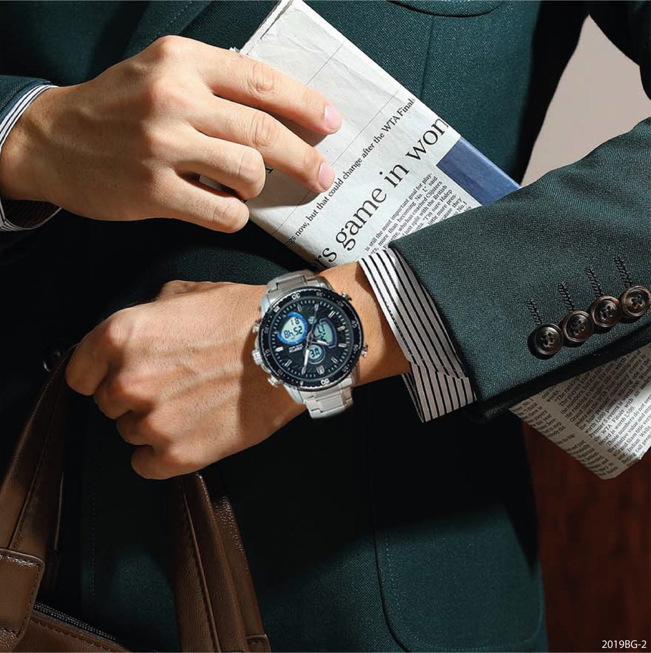 Reloj JOEFOX 2019BG-2 Dual Time hombre