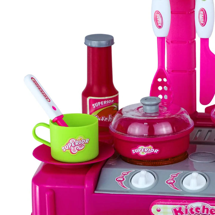 Cocina Infantil con Luces y Sonidos Tipo Maleta