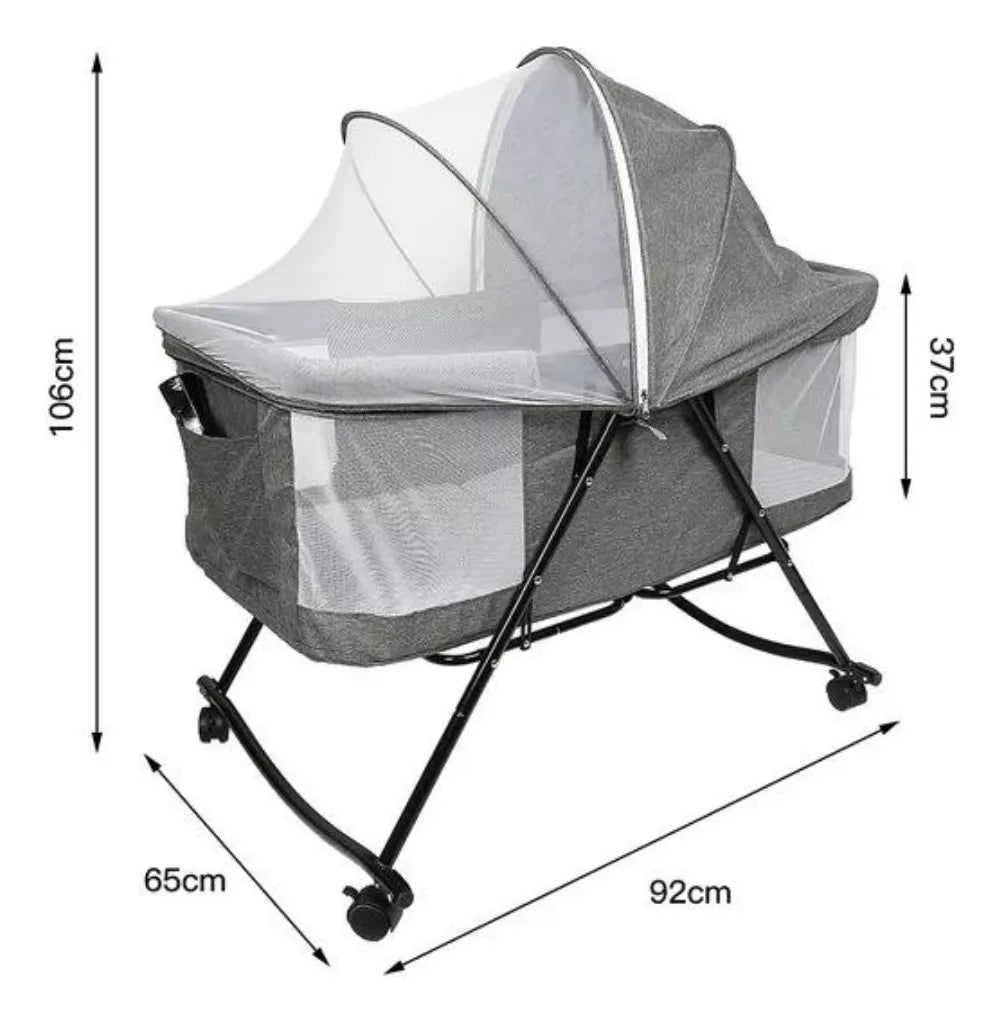 Cuna Corral Mecedora Para Bebe Portatil