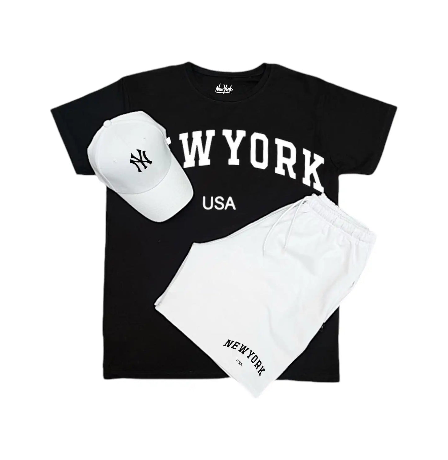 Set Camiseta, Pantaloneta y Gorra para Hombre - New York