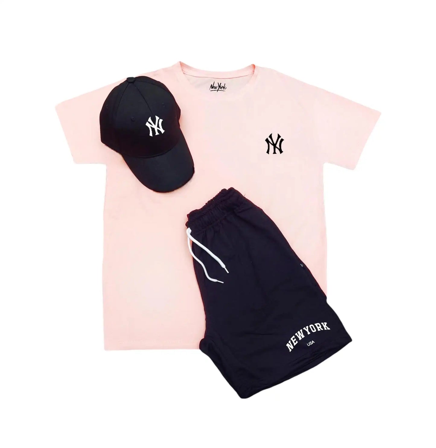 Set Camiseta, Pantaloneta y Gorra para Hombre - NY