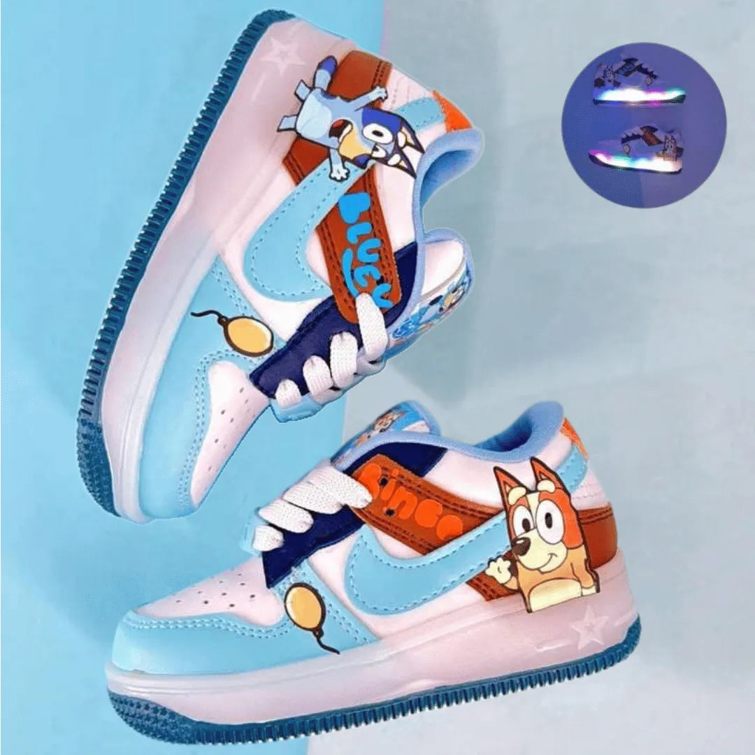 Tenis Bluey y Bingo con Luces para Ninos Estilo y Diversion