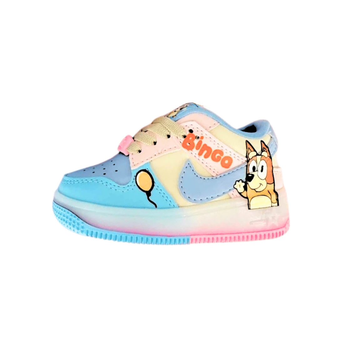Tenis Bluey y Bingo con Luces para Niños: Estilo y Diversión