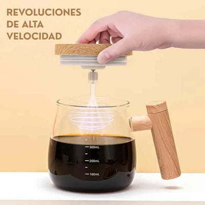Taza Eléctrica de Lujo 400ml – Mezcla con un botón, sin cucharas ni grumos – 30% de descuento