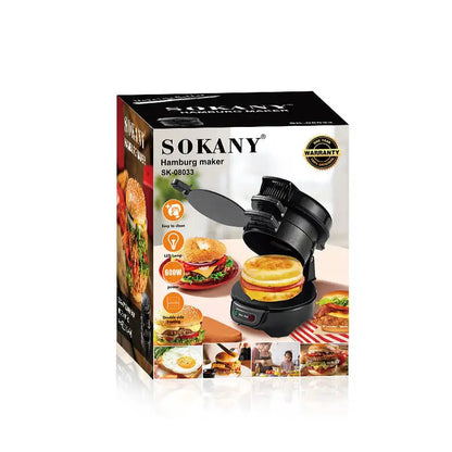 Burger Maker Sokany - Hamburguesas y Desayunos en Minutos - 40% de descuento + Recetario digital GRATIS