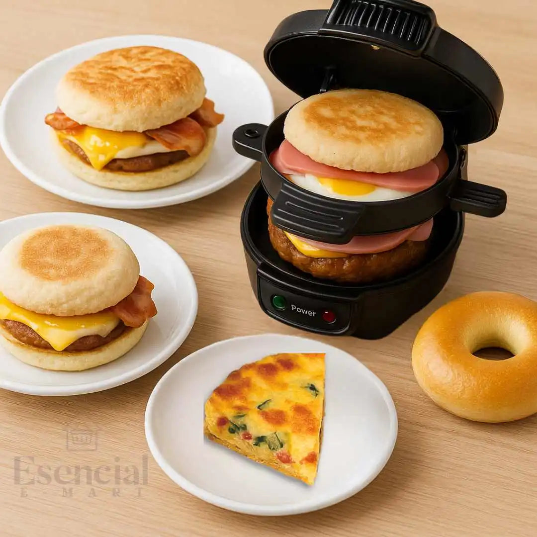 Burger Maker Sokany - Hamburguesas y Desayunos en Minutos - 40% de descuento + Recetario digital GRATIS