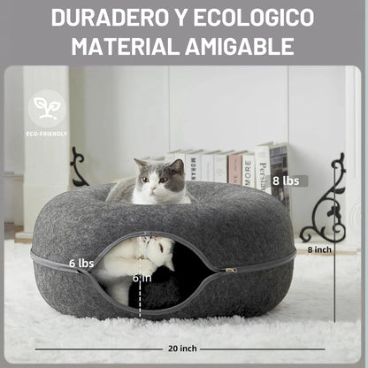 CatCave Delux - Cama túnel para gatos