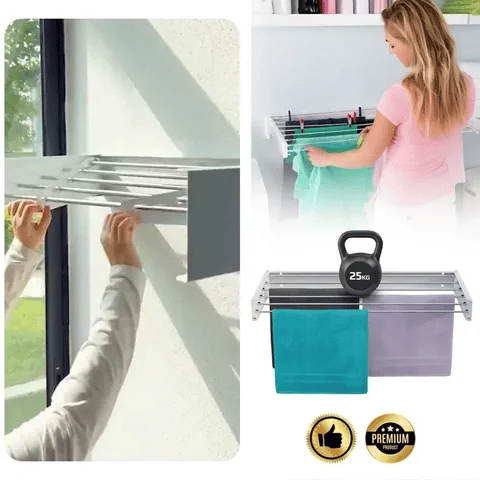 Tendedero Plegable Premium – Más espacio, cero desorden en tu hogar – 50% de descuento