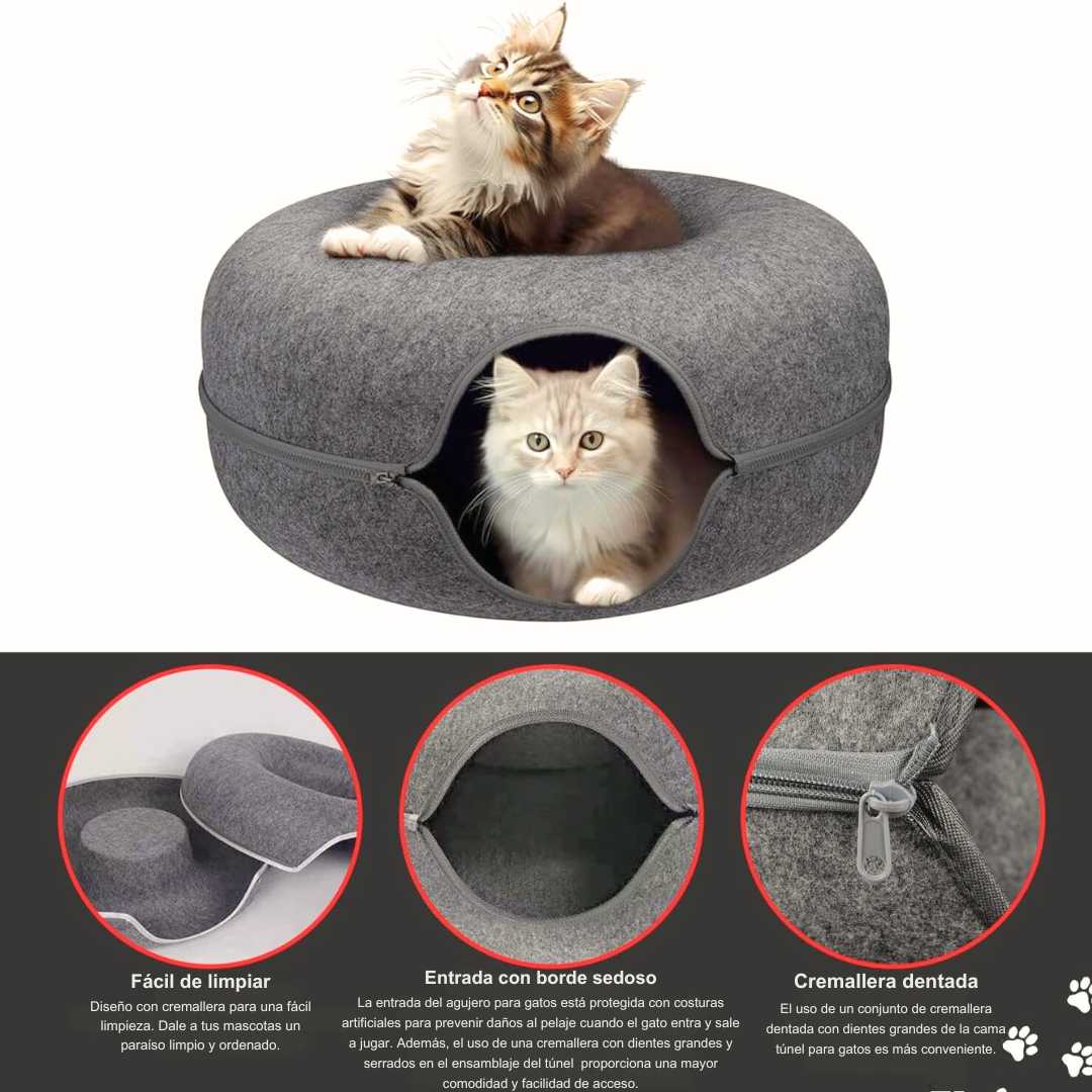 CatCave Delux - Cama túnel para gatos
