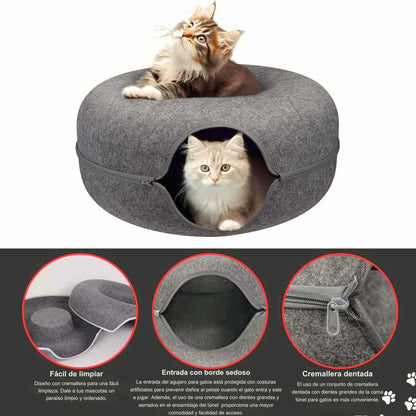 CatCave Delux - Cama túnel para gatos